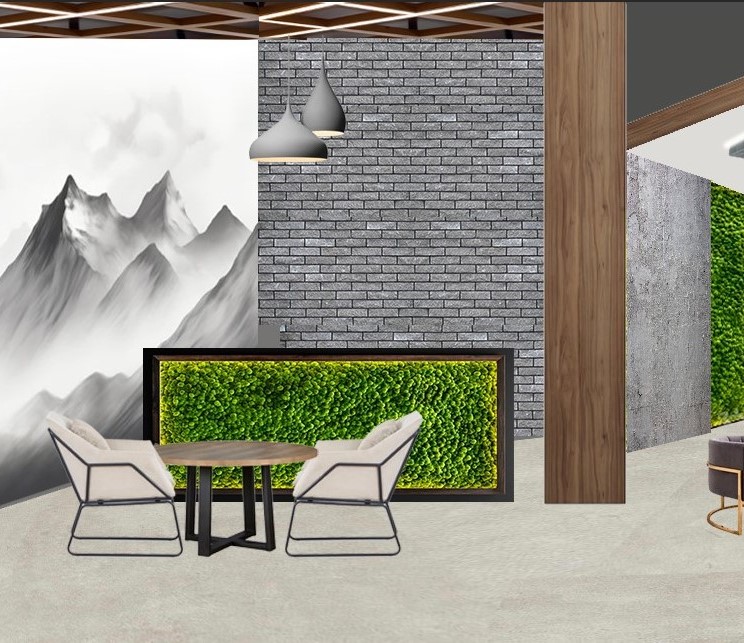 на проход между залами 1